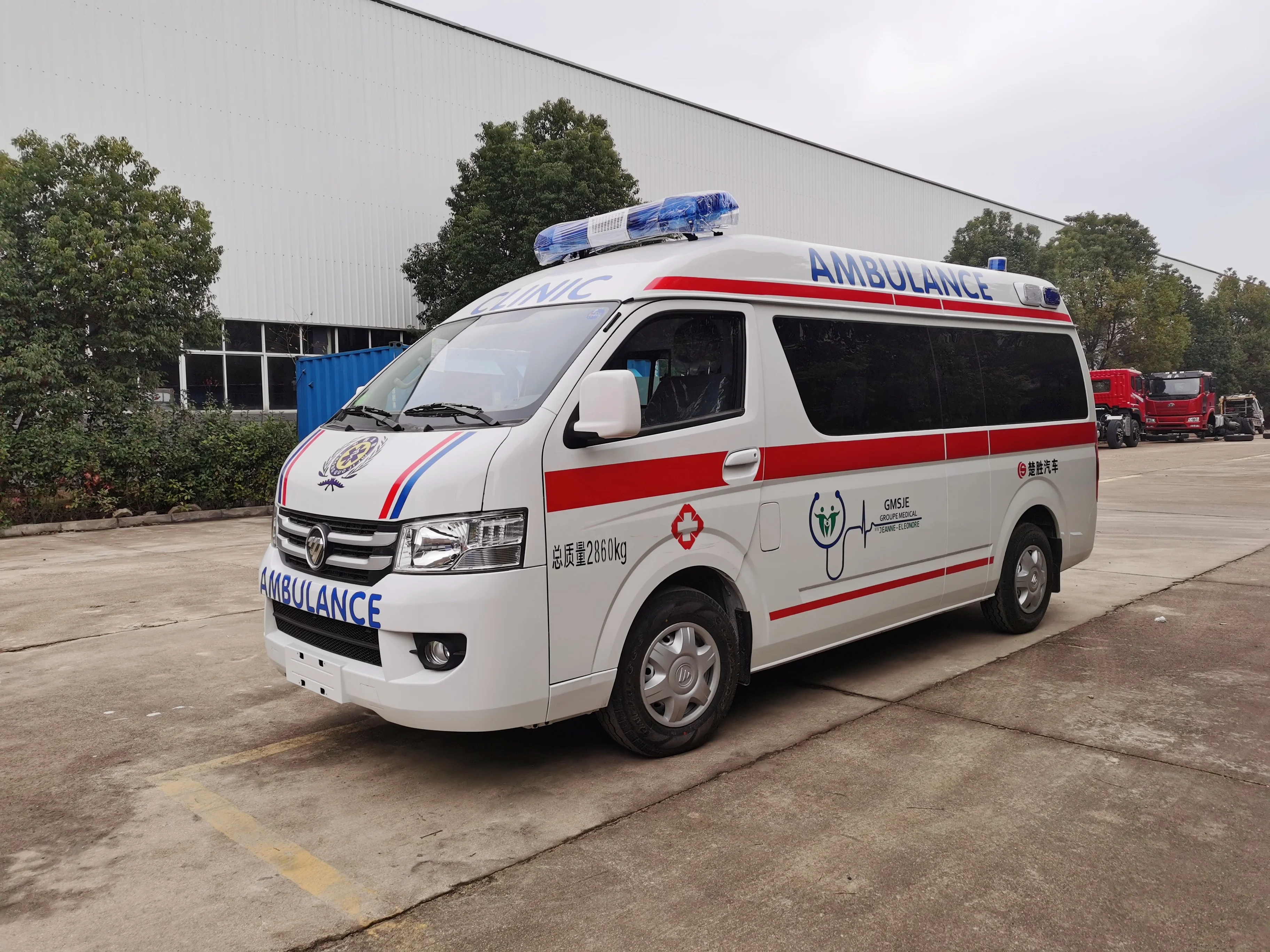 Hot selling Foton 4x2 Diesel ambulance car medical rescue transport type ambulance hospital ambulance vehicle