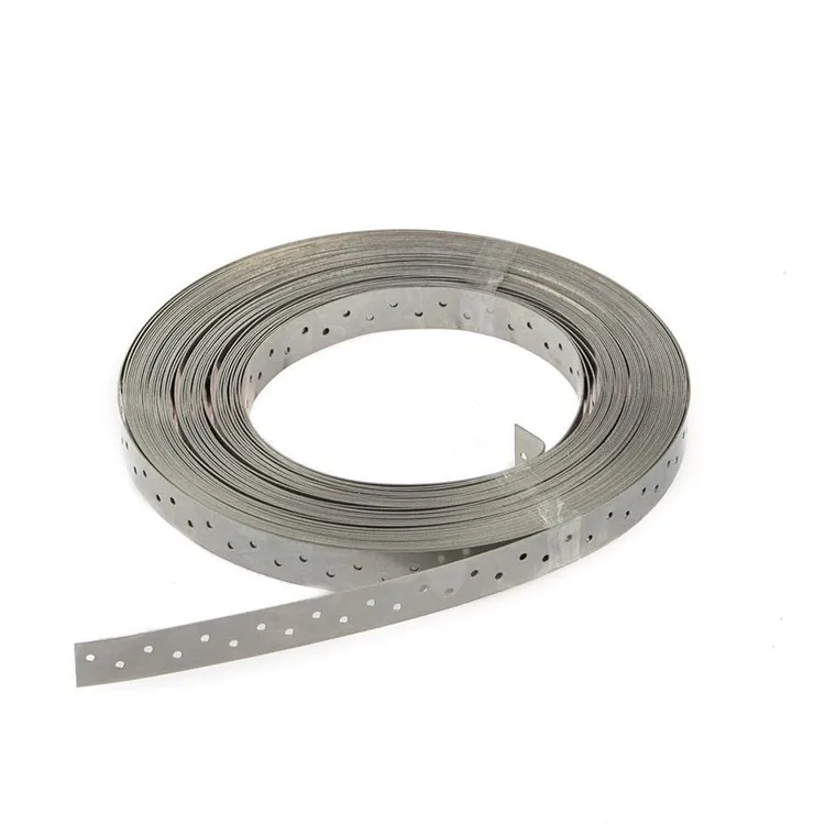 Перфорированная лента для крепления ремня из нержавеющей стали, 30 м в рулоне