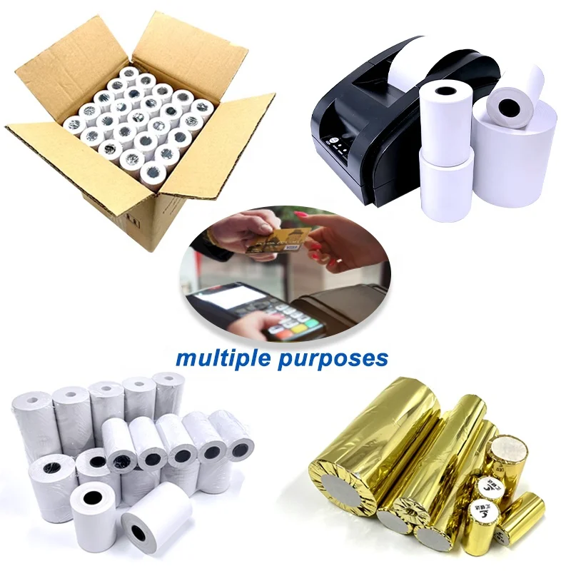 Hot Selling Cash Register Thermal Paper Roll 57x40mm 57x50mm 80x70mm 80x80mm Pos Paper Roll