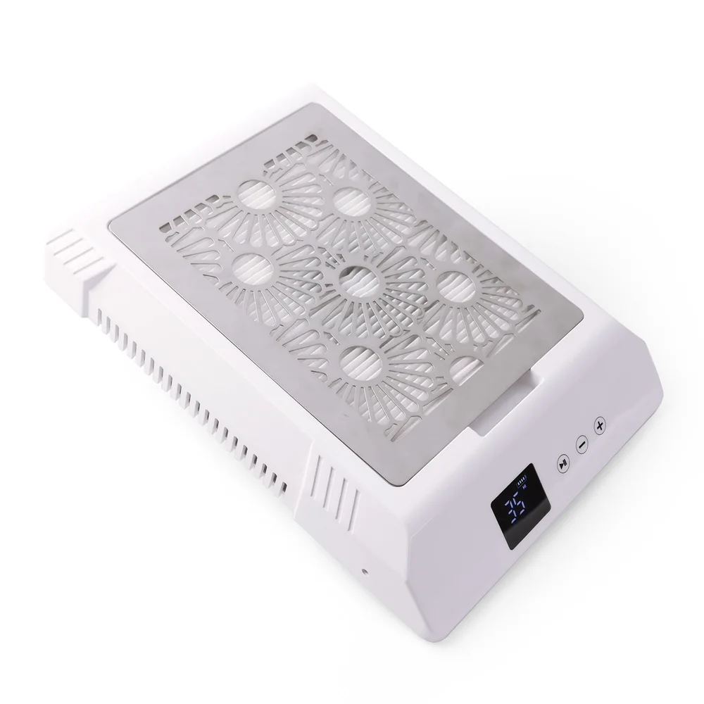 High Power Brushless Motor 85W Professional Rechargeable Nail Dust Collector Portable Low Noise Vacuum Suction Manicure Cleaner