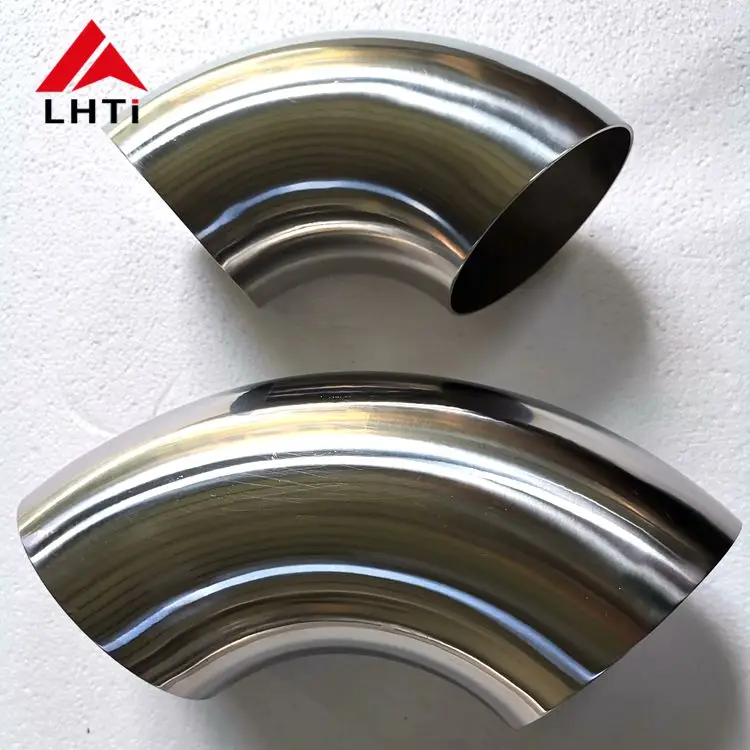 Pipe Elbow Mandrel Bends Titanium Exhaust 90 Degree Seamless, Welded Lh-lap Joint Welding Equal 5 Pcs Titanium Eblow Round