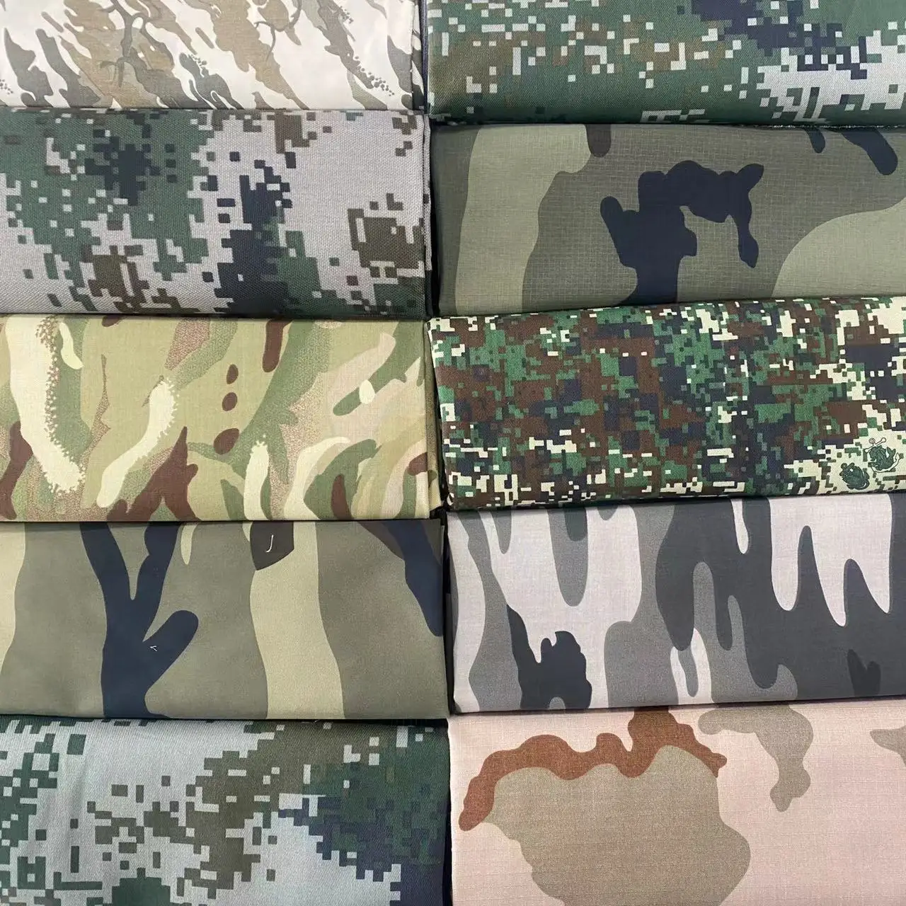 qingdao trade anti infrared pu coating waterproof multicam 80polyester 20cotton tc  camouflage  ribstop for uinform garment