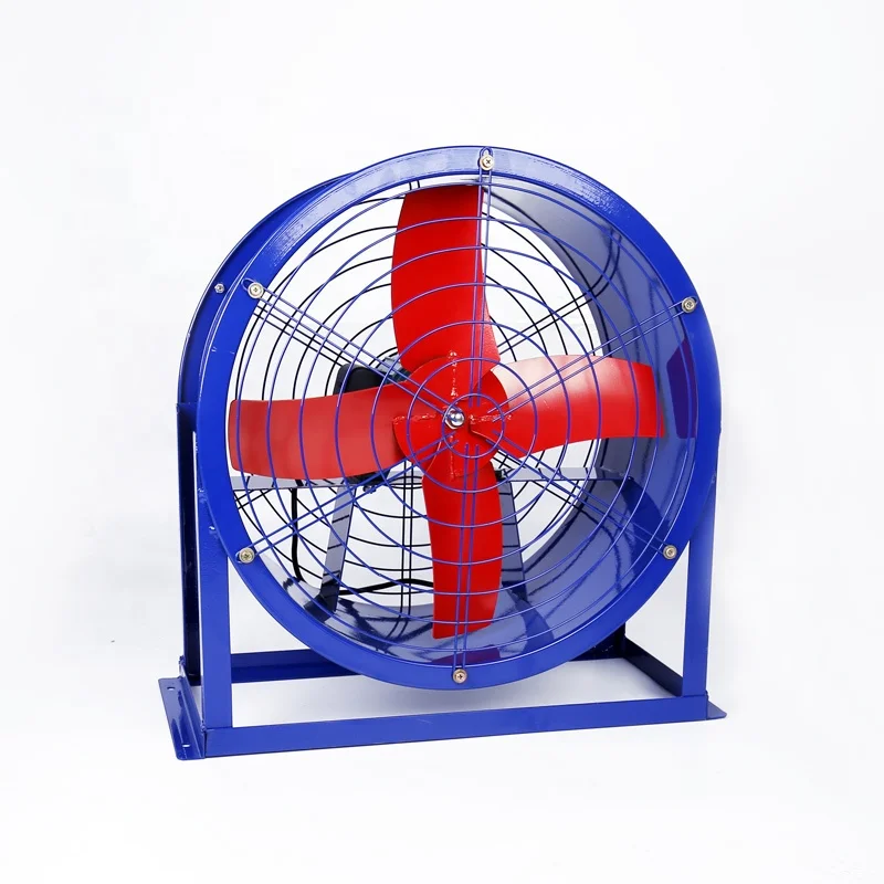 factory Electric Portable greenhouse Industrial metal stand Pedestal cooling duct blower ventilation shutter exhaust Fan