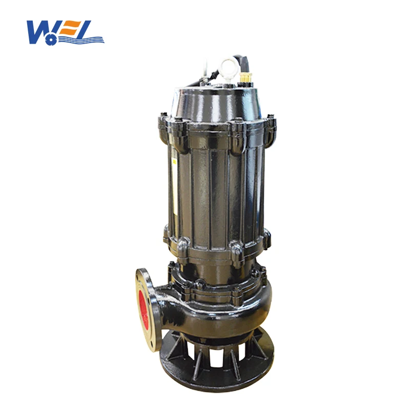 4kw 5.5kw 7.5kw 11kw 15kw 22kw 380v three phase drain waste water pump wq series submersible sewage pump for industry
