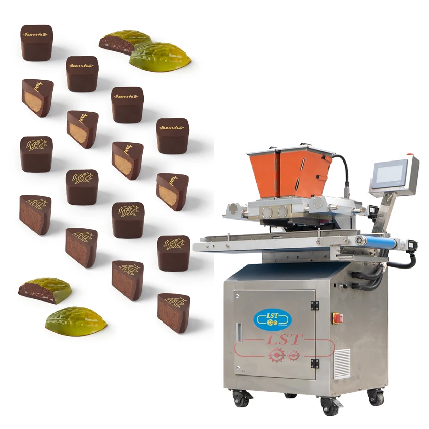 LST 8/32 nozzles small factory lab use Chocolate  Moulding Line mini One Shot Chocolate depositing machine