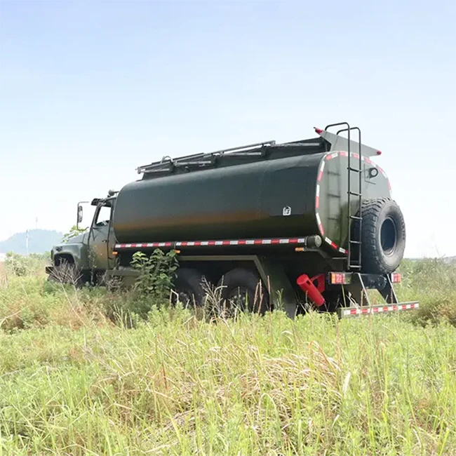 Dongfeng off-road 8000 liters oil tanker truck for sale fuel tank truck 6x6