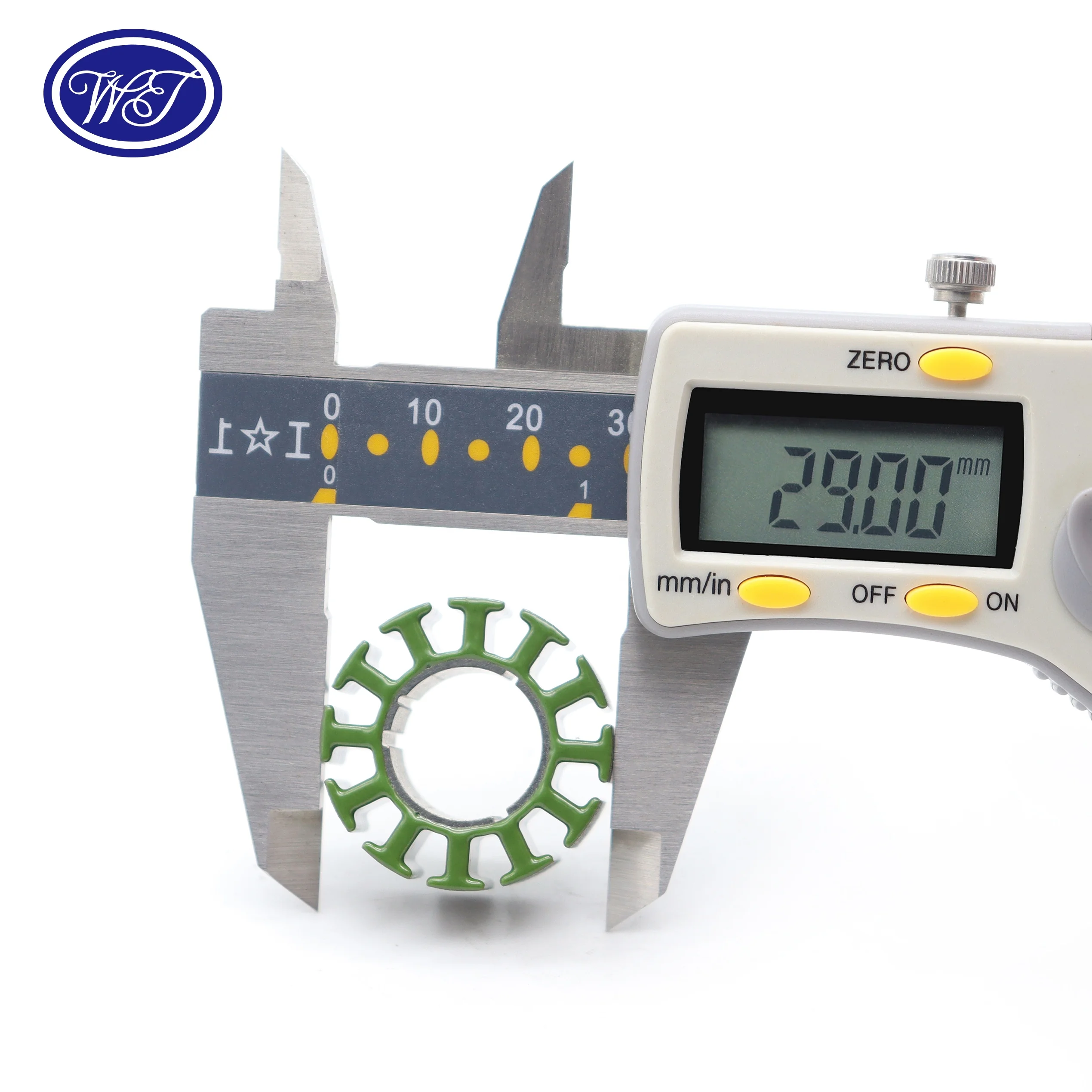 bldc stator stamping 12 slots 29mm motor stator lamination 0.35mm silicon steel sheet in motor process Epoxy stator