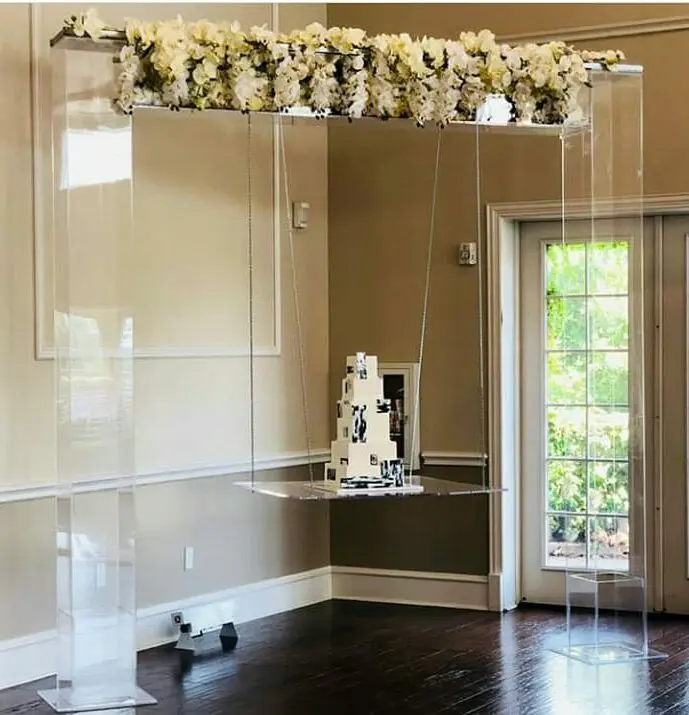 Роскошный свадебный фон A & C цветочный зеркальный арочный стул красивая свадебная беседка из магазина мечты для свадьбы