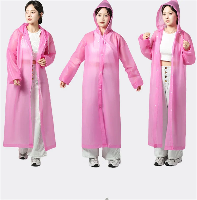 Raincoat thickened non-disposable EVA fashion outdoor adult children travel travel raincoat rain poncho