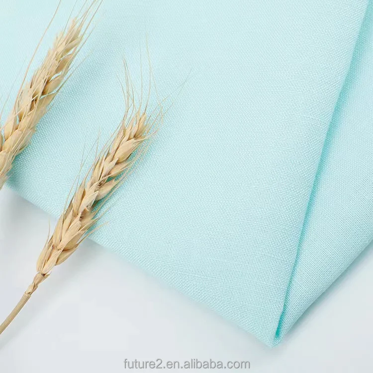 GF Shaoxing Textile Sale Cheap Hand Feel Soft Poplin Fabric Musselin 55 Linen 45 Viscose Fabric For Garment Fabric