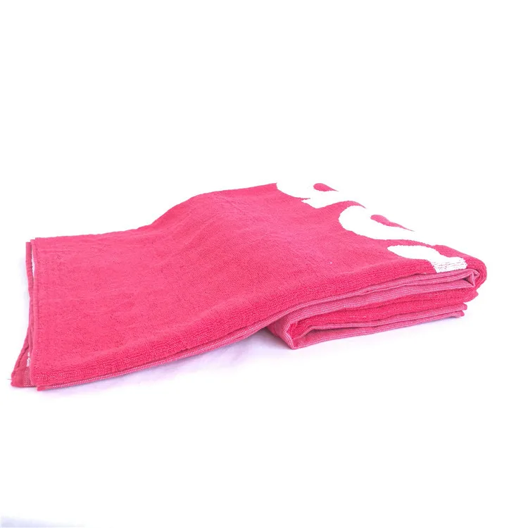 MRTONG Custom 100% cotton Velour beach towel With Reactive Printing Logo