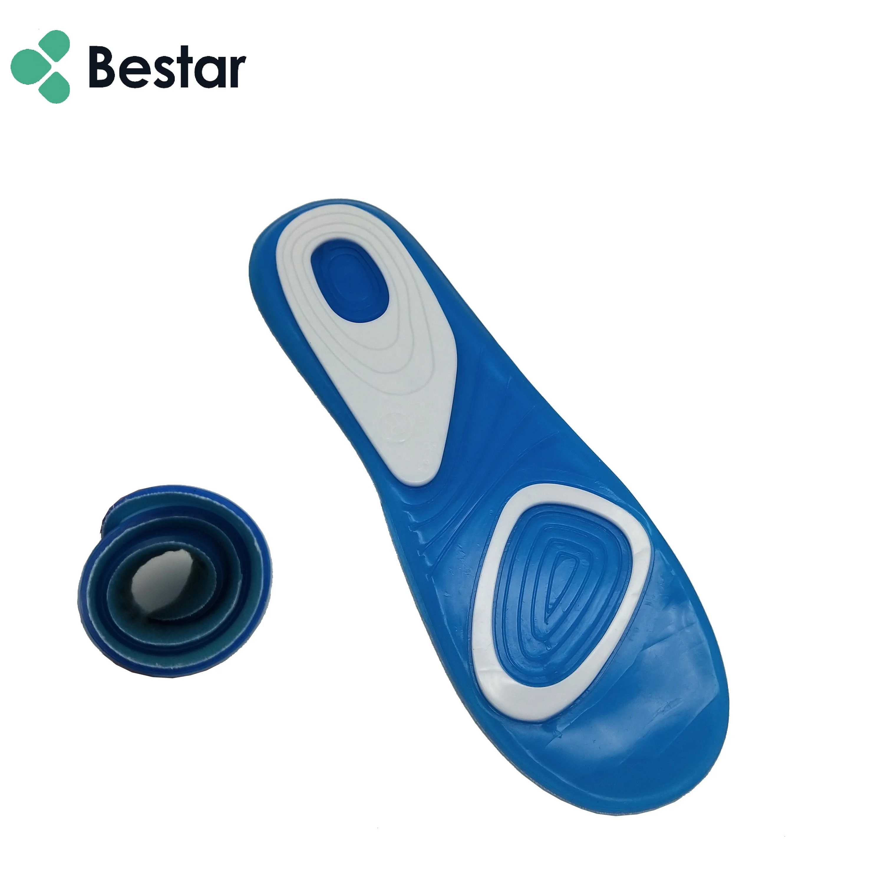 Bestar Hot Selling Soft and comfort Insol Sneaker Insole Antisweat Silicone Insoles