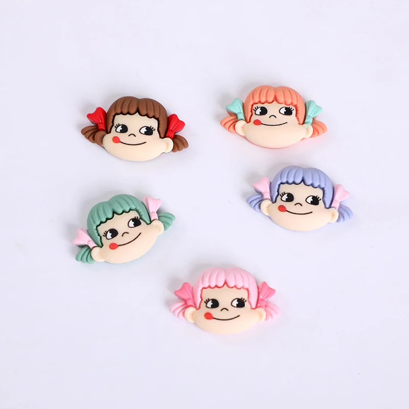 Resin hair accessories decoration kawaii girl Diy craft resin charm refrigerator stick mobile phone stick