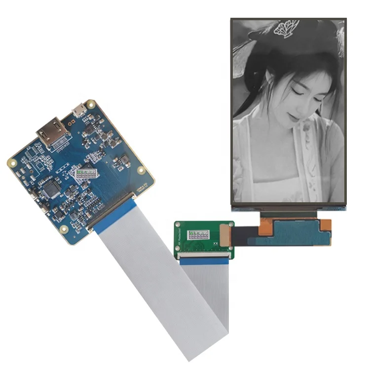 5.5 Inch 4k 2160x3840 Mono Lcd Screen Ips Small Fog Uv Thin Monochrome Tft Lcd Display Module