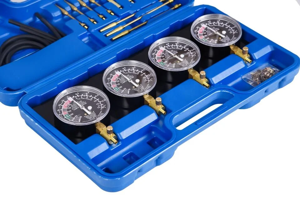 Local stock Fuel Pressure Carburetor Synchronize Gauge Diagnostic auto Test Tool Kit