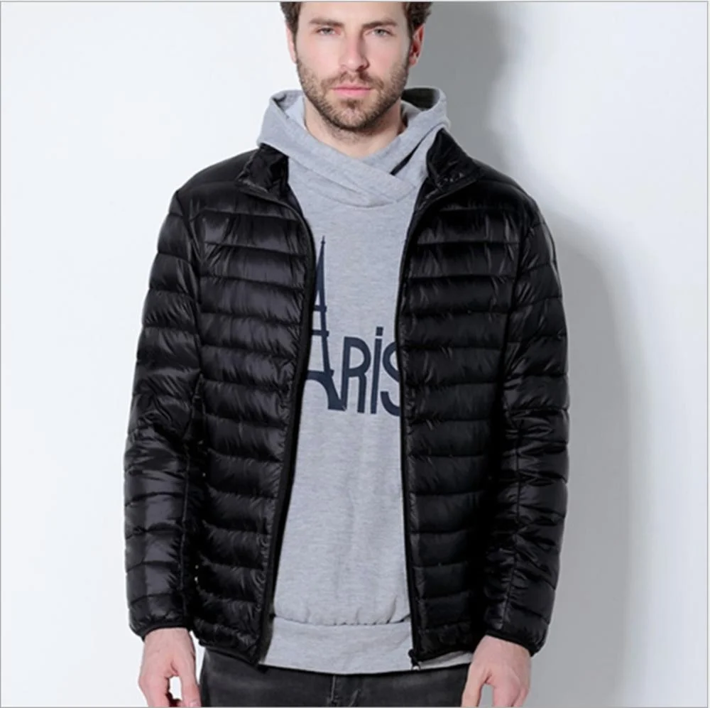 Factory price mens winter jackets warm waterproof down jacket Plain Color Winter man down jacket