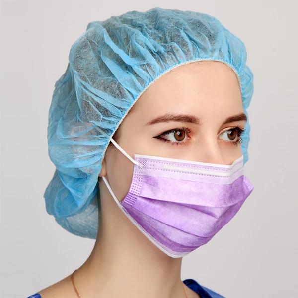 Wholesale disposable earloop multi color disposable 3ply medical face masks ASTM  LEVEL 3 face mask