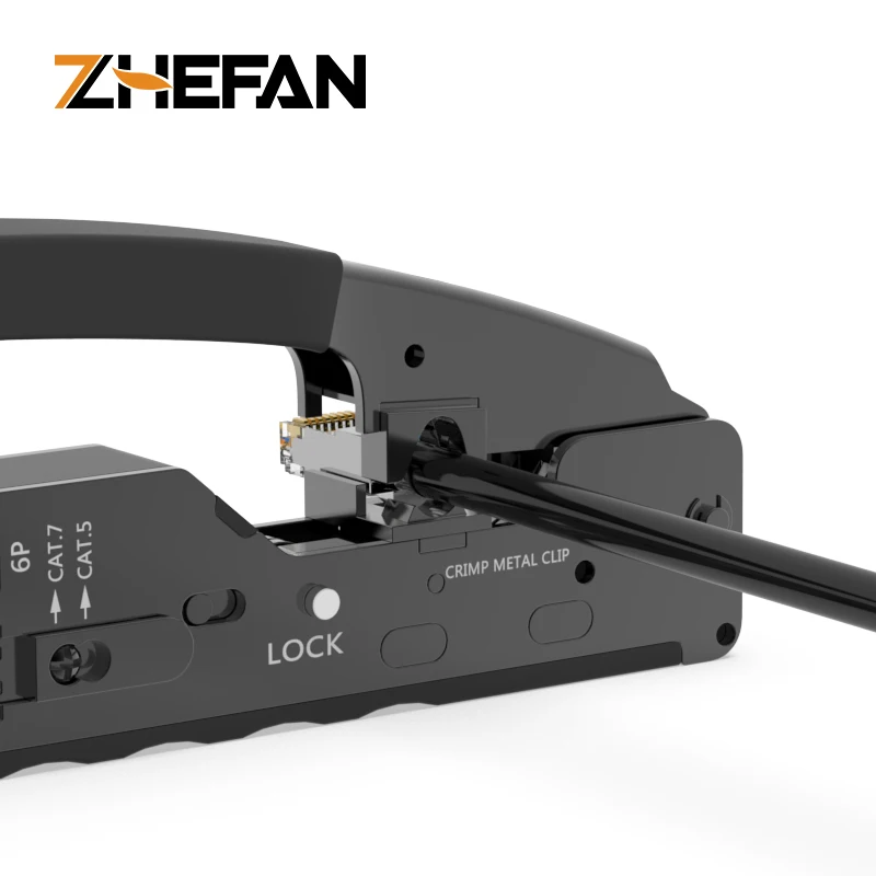 Network Cable Multifunction Crimp Tool Networking Hardware Tools Cat7/Cat6/Cat5 Rj45 Multiple Use Crimping Plier