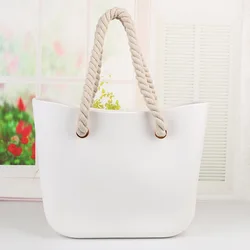 EVA beach bag candy color bag women handbag woven hemp rope one-shoulder hand bag