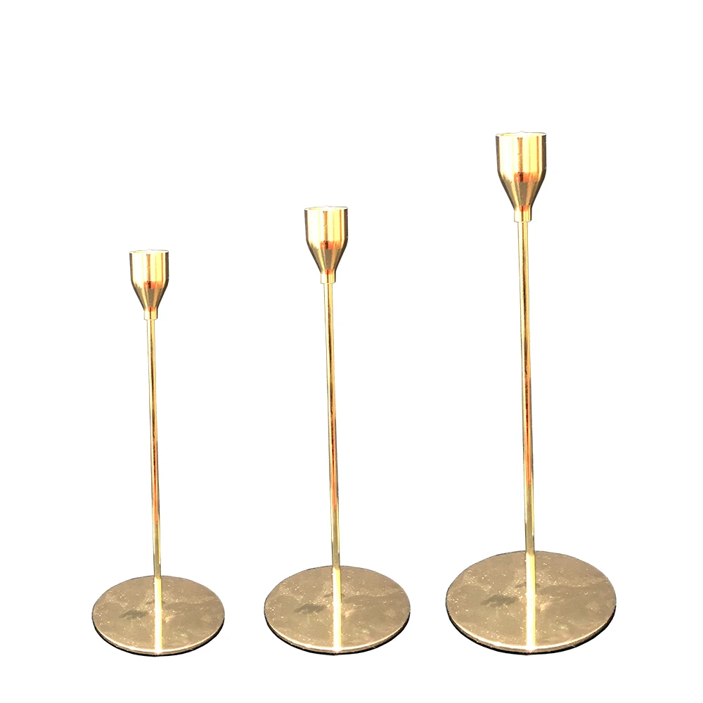 New Antique Candle Holder Wrought Iron Gold Candle Holders For Wedding Table Centerpieces