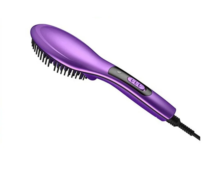 Hot sale PTC heater fancy portable hot air brush Hair Straightener Brush blower brush