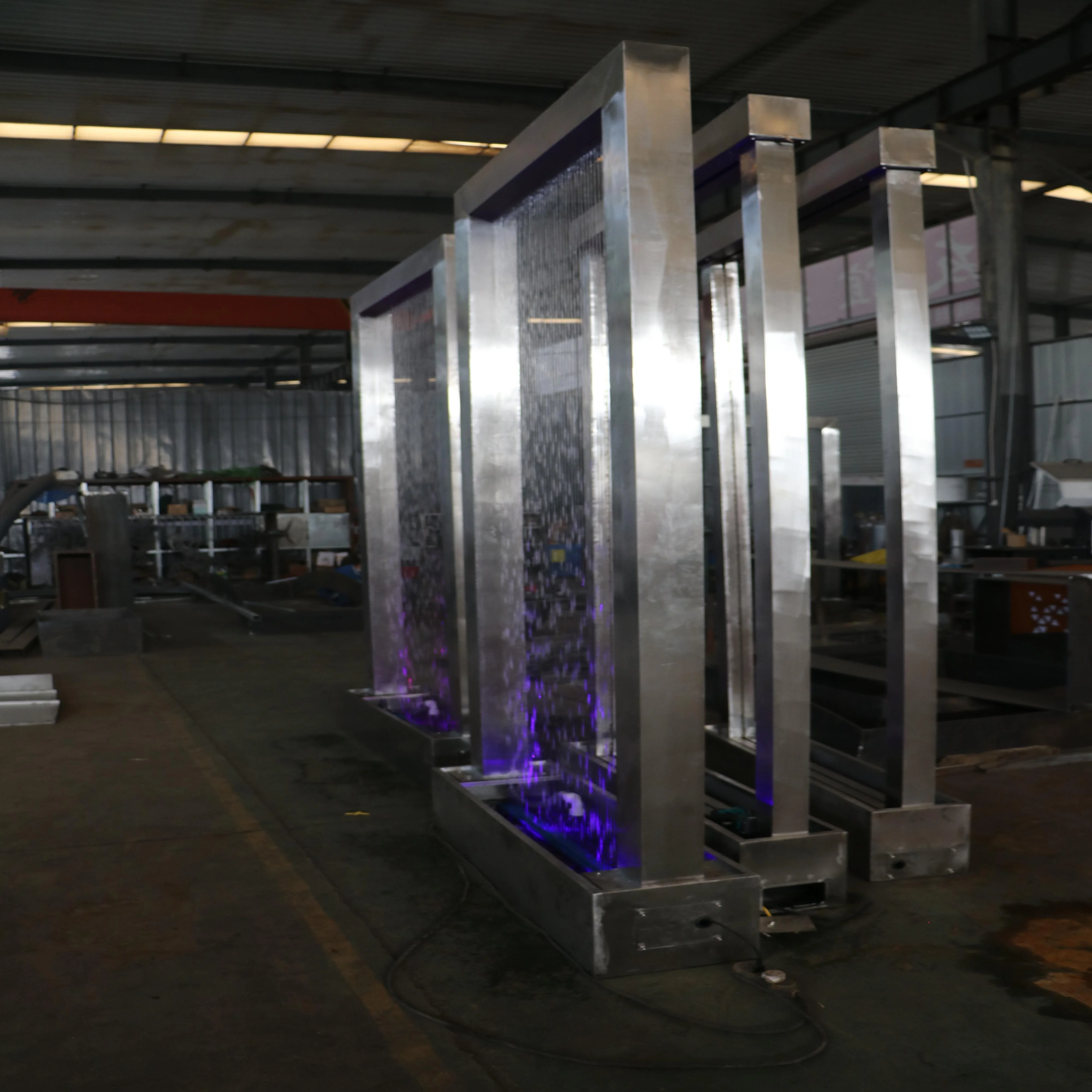 Manufacturer decorative small led water bubble wall fountain indoor and outdoor