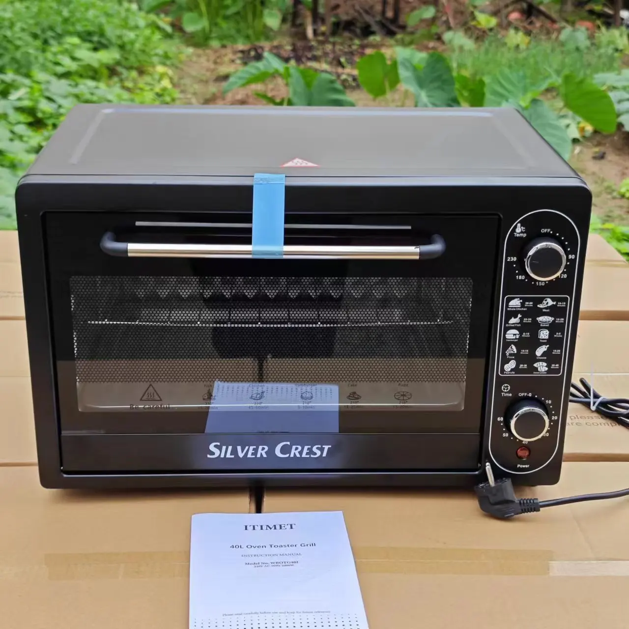 22L multifunctional electric oven for household use, with large capacity and customizable timed baking