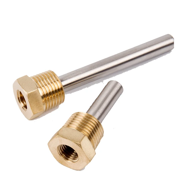 Stainless steel blind pipe 304 waterproof pipe temperature sensor temperature probe water tank armored thermocouple inside and o