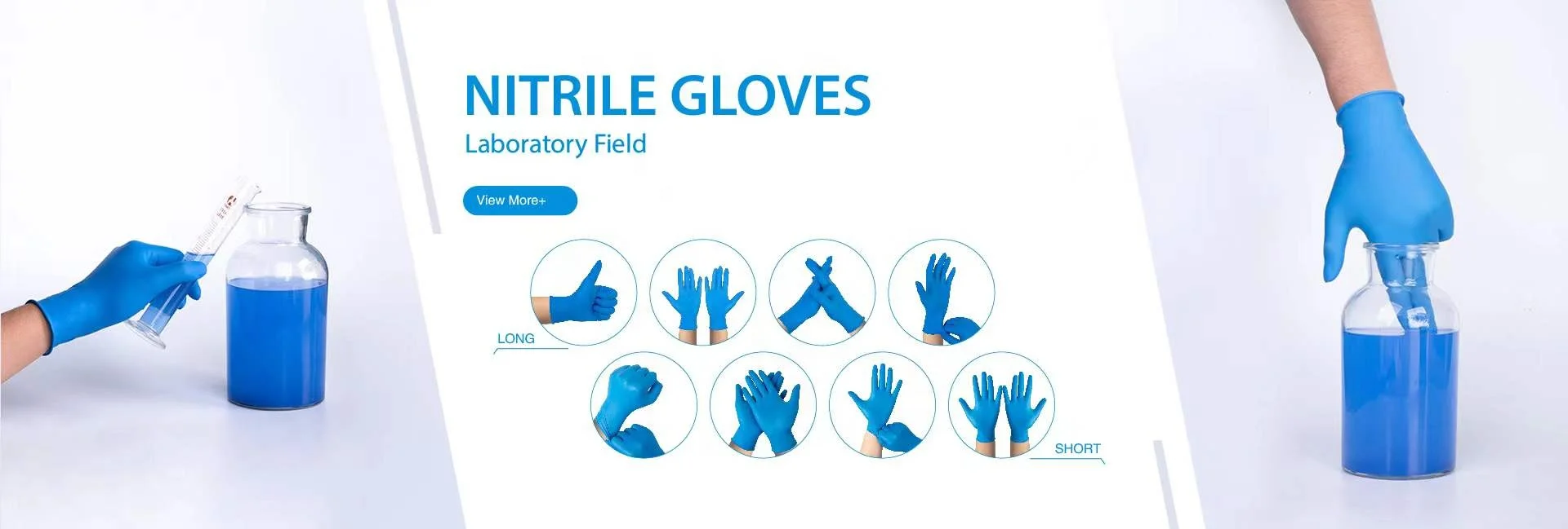 Norm EN455 EN374 510K Intco Examination Grande Medical Nitrile Gloves