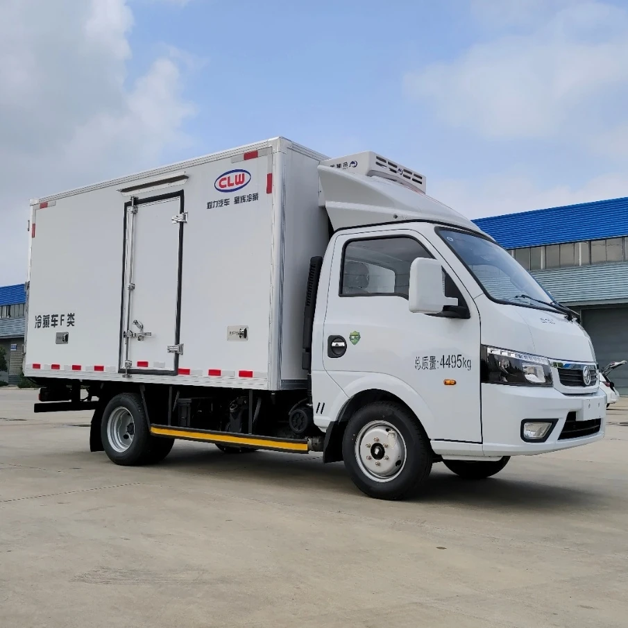 Euro VI 4x2 DFAC 3.5M Freezer Van 2-3 Tons Small Refrigerator Box Truck For Sale