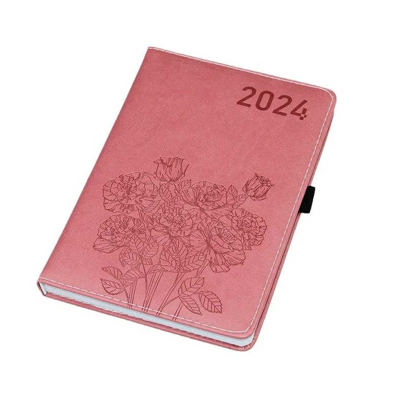 Custom Print Notebook Foil Stamping Cover Golden Edge Hardcover Spiral Binding Journal