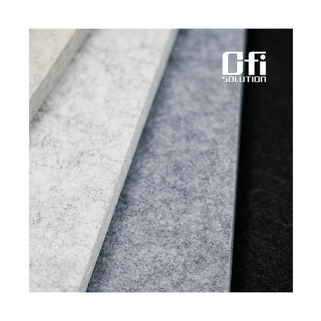 Sound Absorbing PET Acoustic Felt Panels 600*600*9mm Acoustic Panel Modern Decorative Acoustic Wall And Ceiling Panel