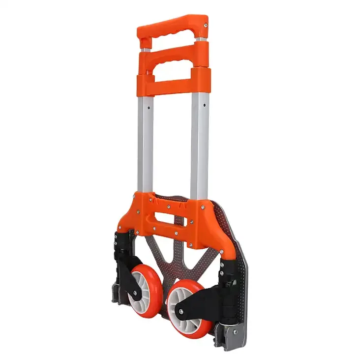 Promotional Hand Carts Trolleys Heavy Duty Industrial Trolley Platform Foldable Hand Trolley For Transport
