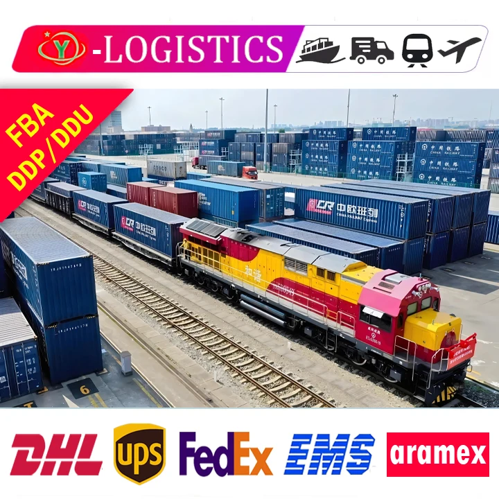 Door to door Railway Air Sea shipping to Netherlands FBA ddp/UPS/DHL/FedEx express China to Germany France FCL/LCL
