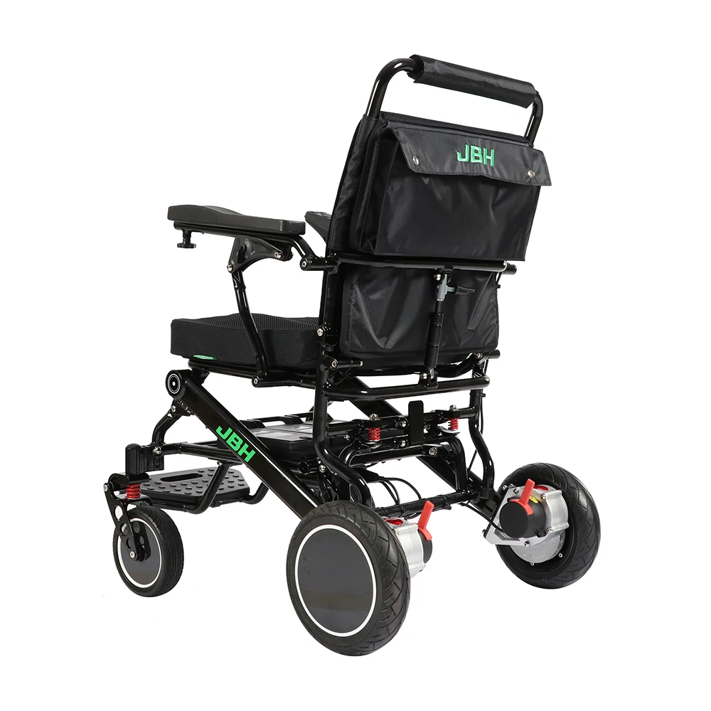JBH D15 ABS Electromagnetic Brake System motorized wheel chair 120KG Max Loading folding electric wheelchairs