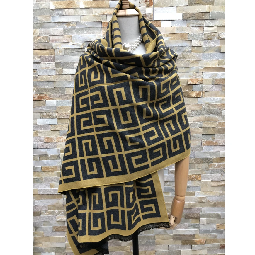 Красочный дизайн, удобные теплые простые шарфы из пашмины, женское кашемировое ожерелье, шарф, Заводская поставка