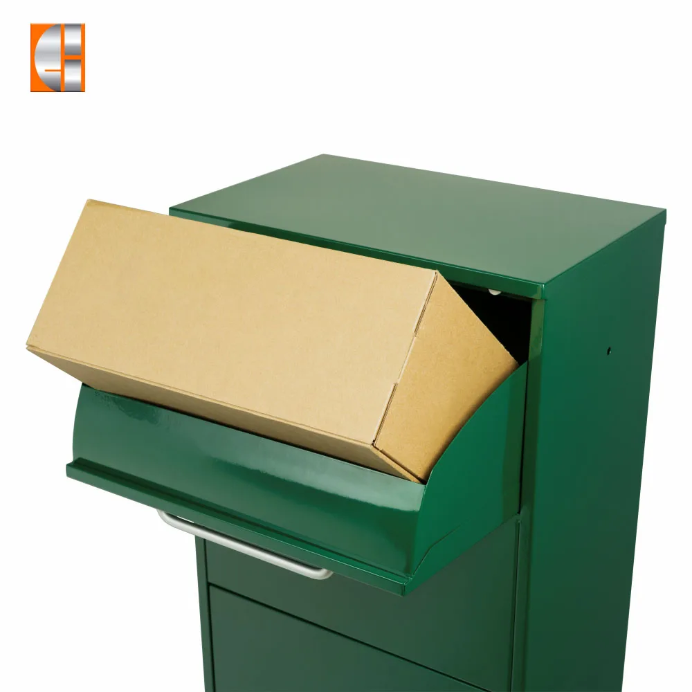 OEM custom parcel drop box package mail drop box Key lock parcel delivery box