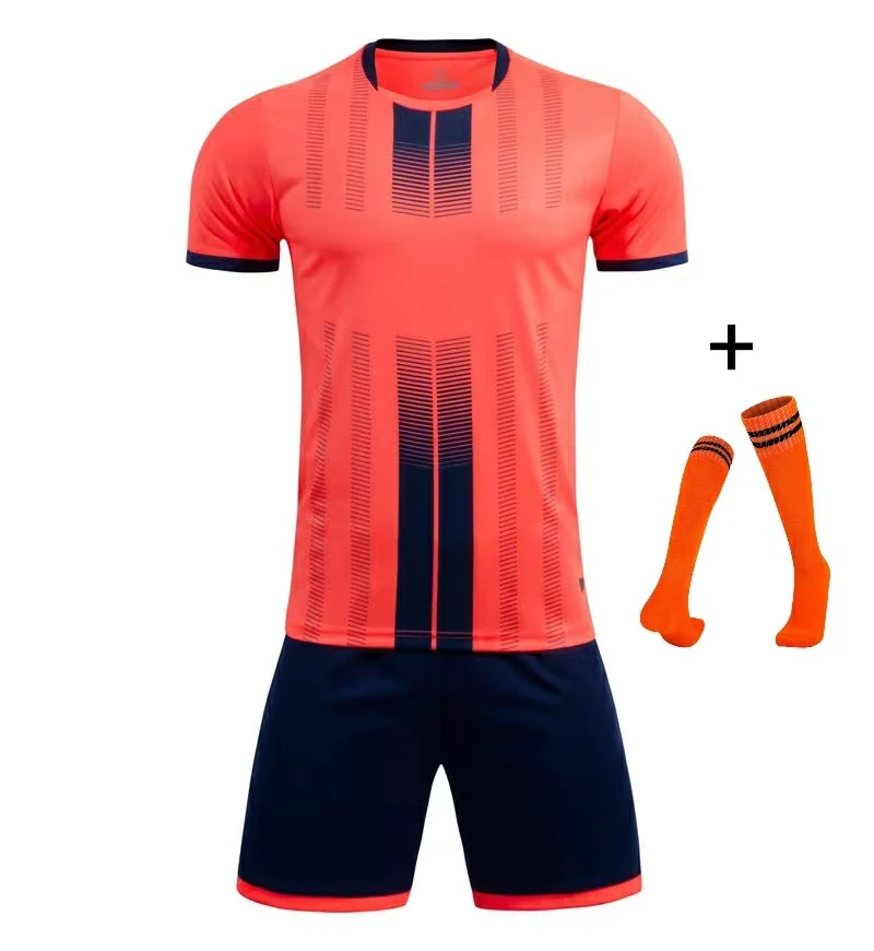 Children Football Jerseys Men Boys Soccer Clothes Sets Short Sleeve Kids Football Uniforms Adult Kids Soccer Tracksuit Jersey