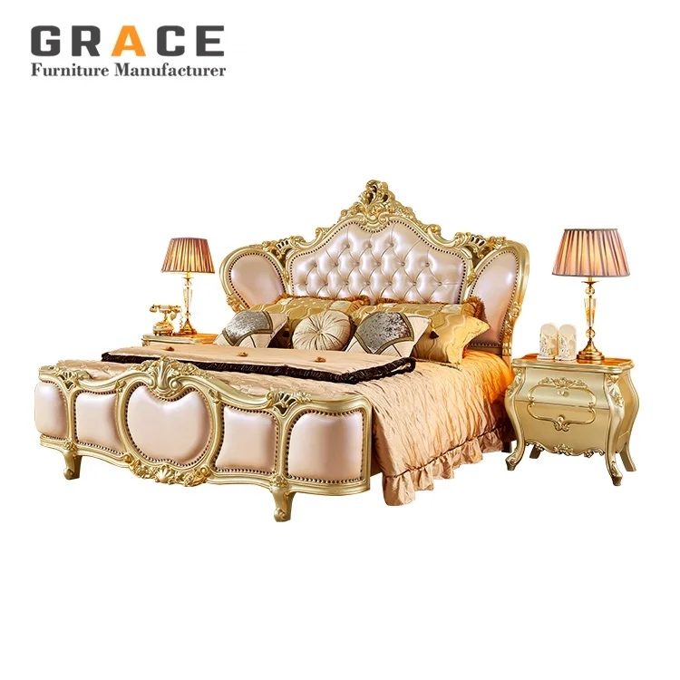 H8818W Luxury Hotel Bed High Quality Super King Size Modern Design Wood Panel Luxury Kingsize Bed