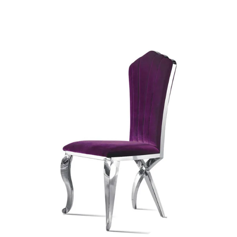 Прямая продажа с фабрики класса люкс в дворцовом стиле; Красные свадебные стул с нержавеющей сталью HY-BC171