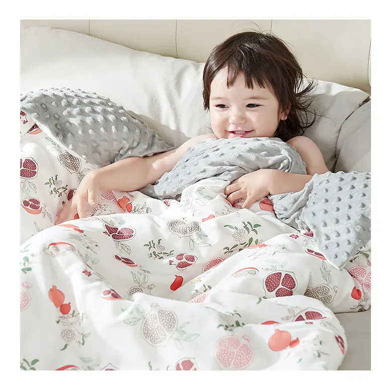 Baby Fluffy Receiving New Born Blanket With Dotted Backing Comfort Soft Warm For Kids Cribs Quilt Baby Blankets For Newborns