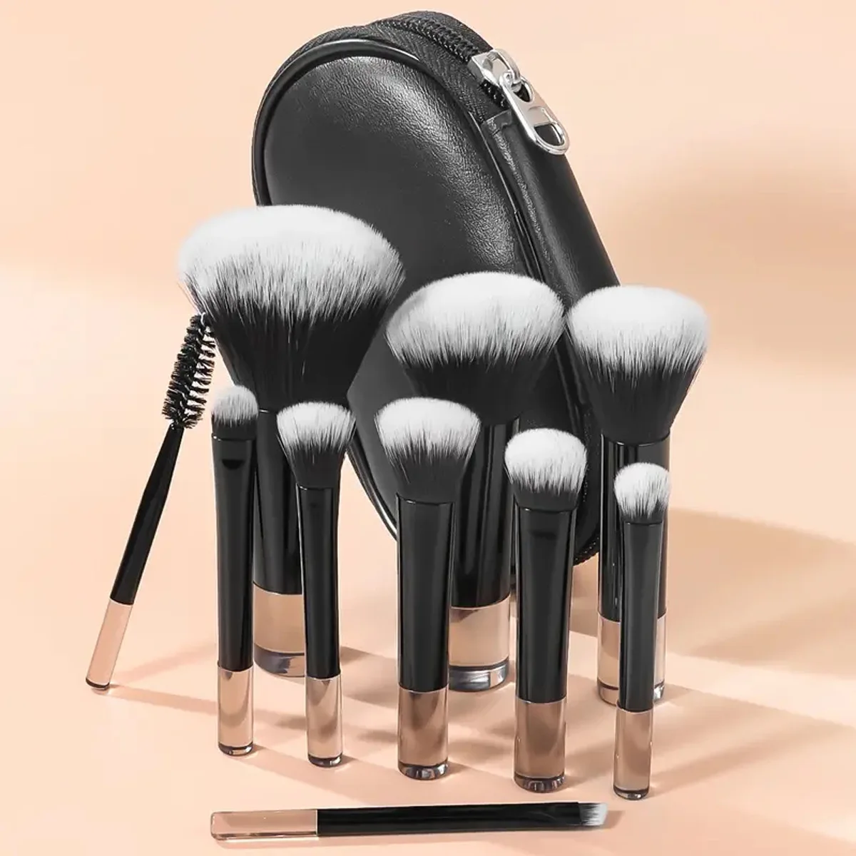 Wholesale 10 pcs luxury professional makeup brush set Hot sale Custom Logo Tool Pink Make up high quality Brushes set with bag