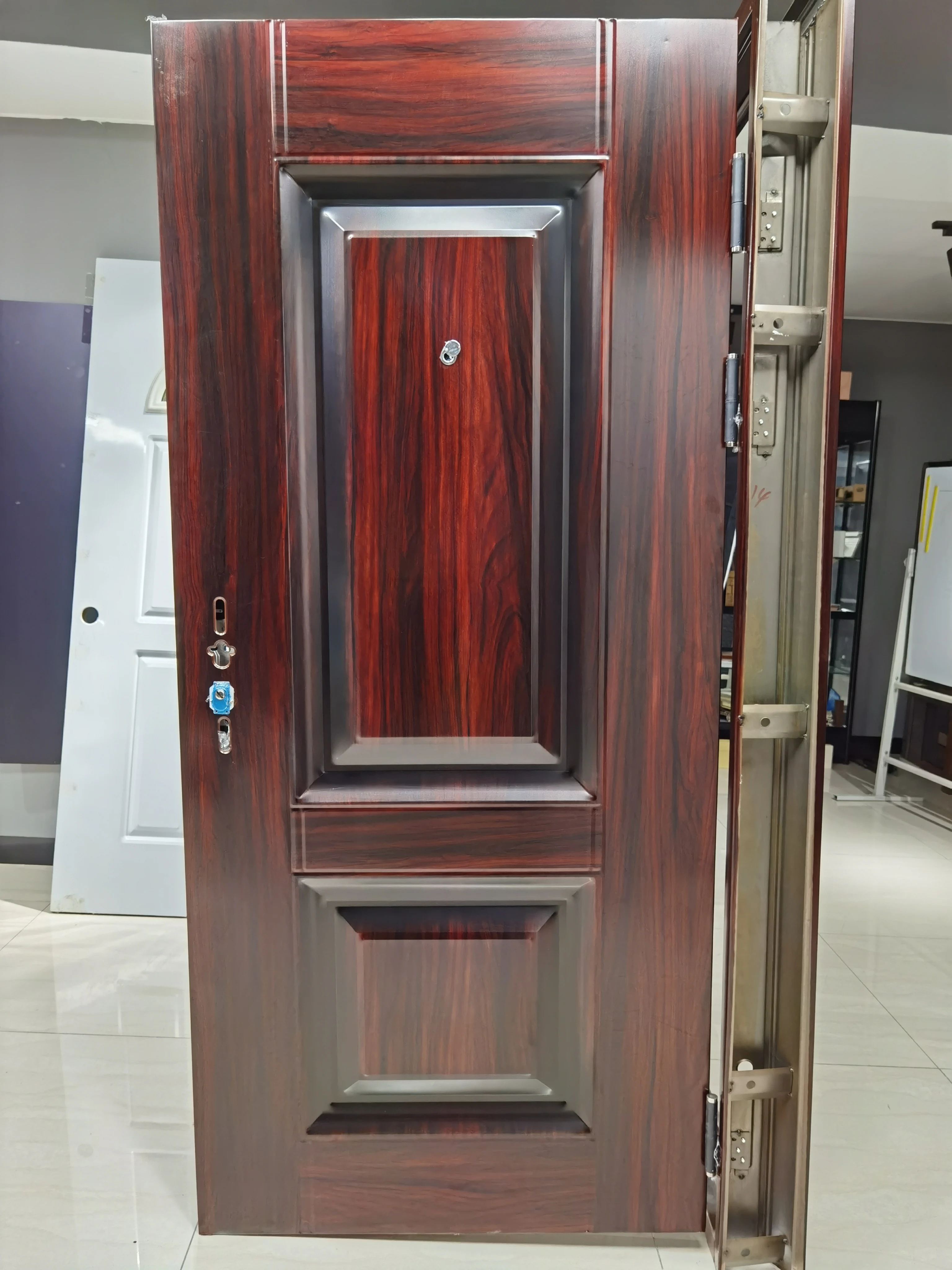  Конструкция главной дверной ручки входные ворота для домов Входная стальная защитная дверь