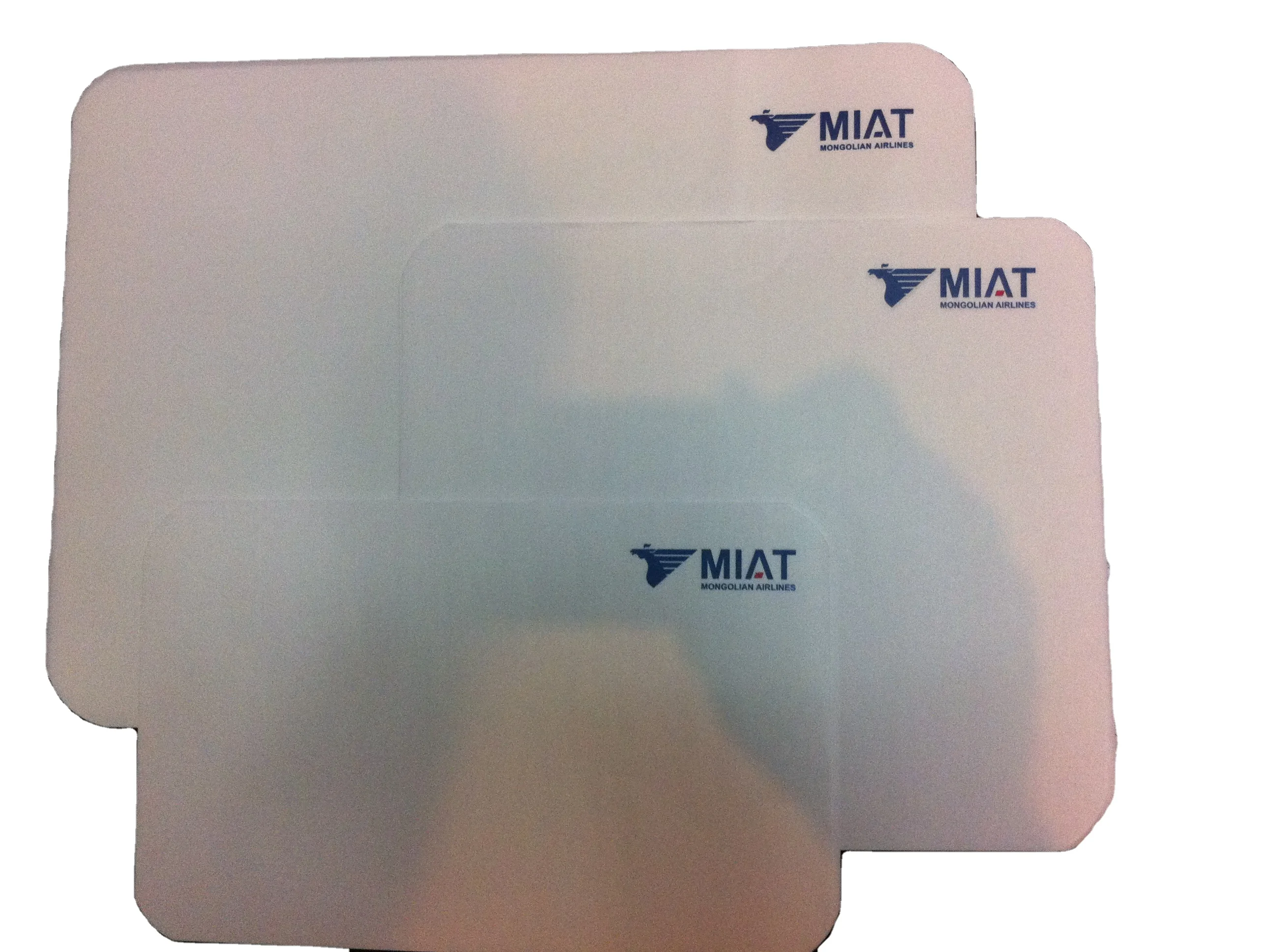 airline catering equipment logo printed non-slip serving paper tray mat