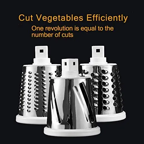 family electric kitchen accessories choppers slicer drum grater hands shred section crocus 3 in 1