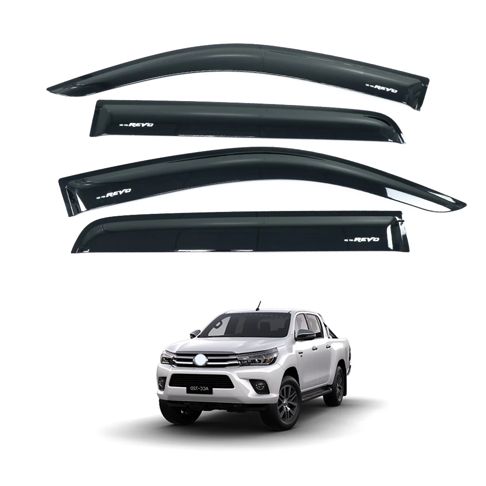 High Quality Auto Parts Door Visor Window Wind Deflector Rain Guard Car Visor for Toyota Hilux 2015 Accessories
