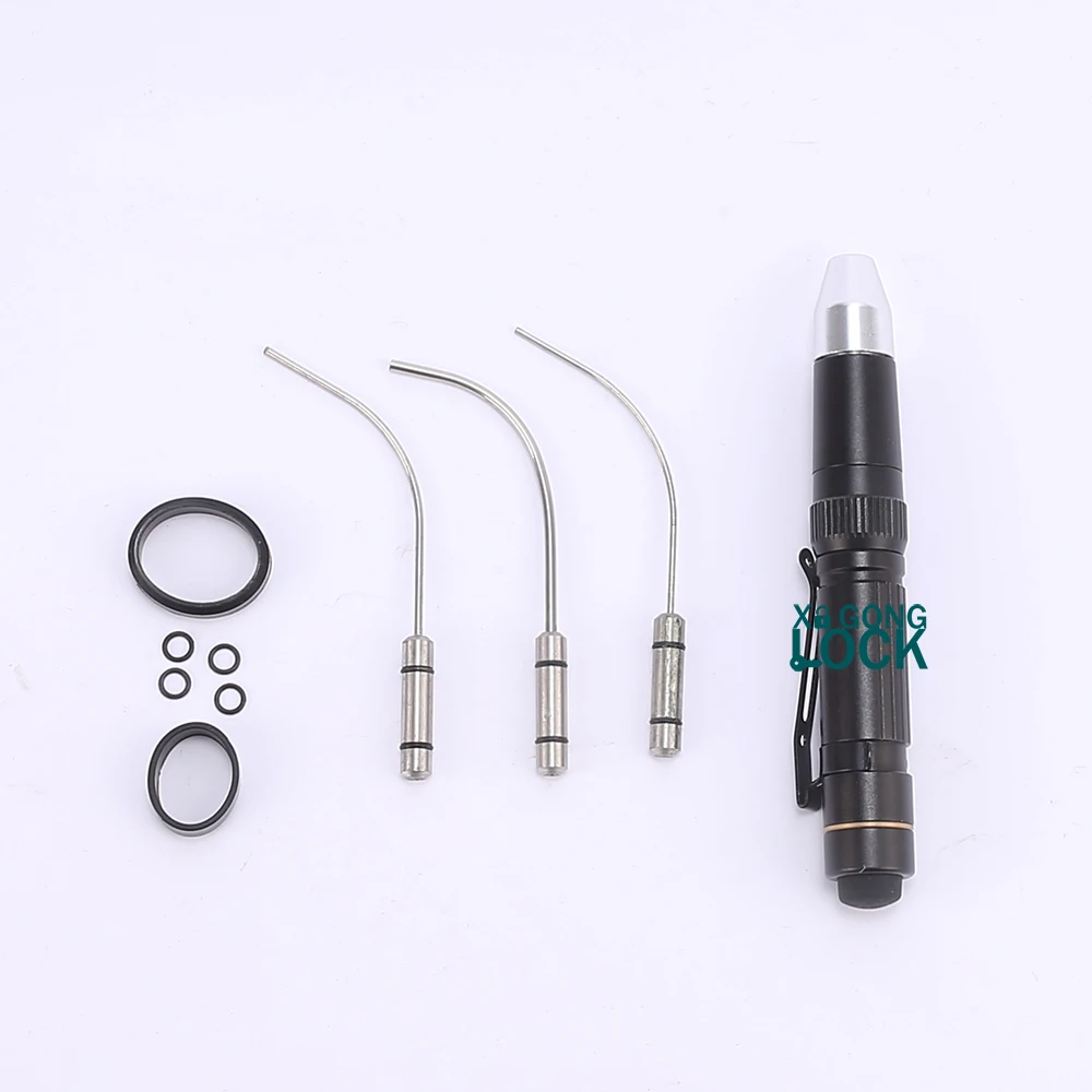 Слесарное волокно освещение прицел орлиный глаз высокое освещение Профессиональный набор инструментов для блокировки автомобиля