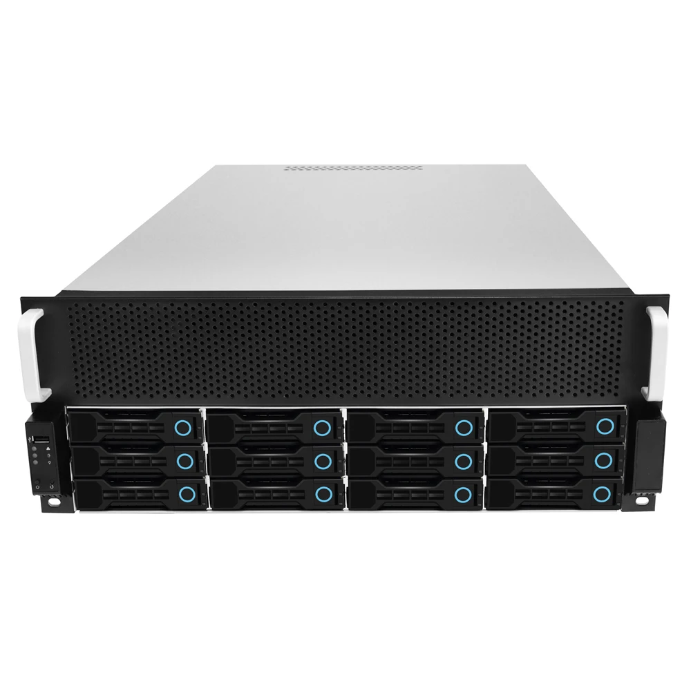 4U 12bay Поддержка 8 слотов Hotswap корпус Поддержка 4GPU