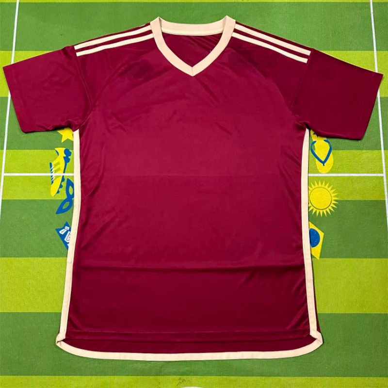 Venezuela Blank Soccer Uniforms Wholesale Quick Dry Football Jersey Sets Custom Design Sublimation Soccer Training Kits