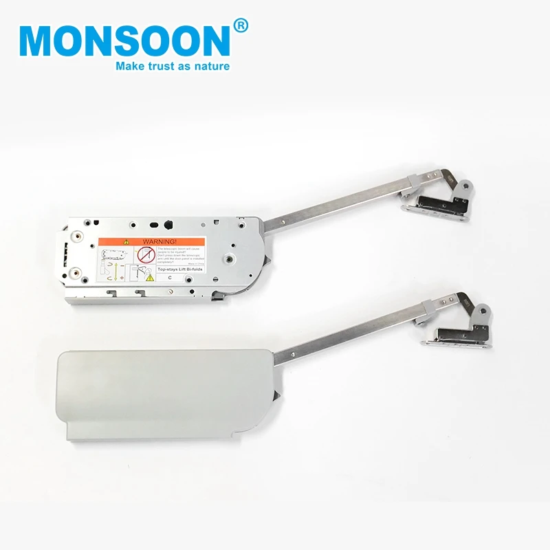 Furniture Hardware iron upward opening system Cabinet Door Support Soft Close Flap Stay For Cabinet Door